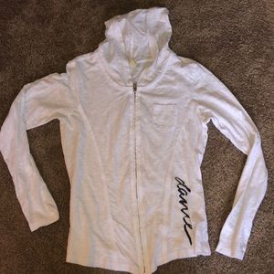 💙3/20$ White Zip-Up “Dance” Hoodie